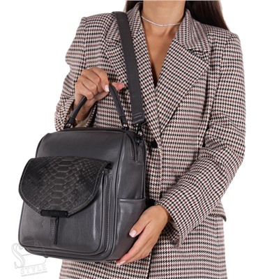 Рюкзак женский 69088-3 d.gray Velina Fabbiano-Safenta/30