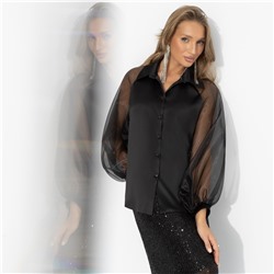 Блуза из атласа и органзы, Теория красоты (элегант)