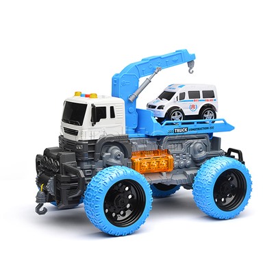 Машина "Эвакуатор" 1:16 (свет, звук) в коробке (цвет зеленый)