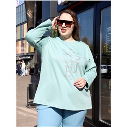 Свитшот "Слайд" мята