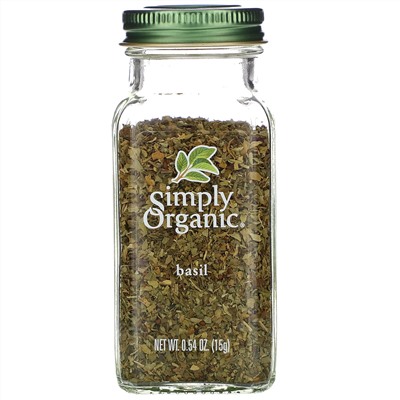 Simply Organic, Базилик, 15 г (0,54 унции)