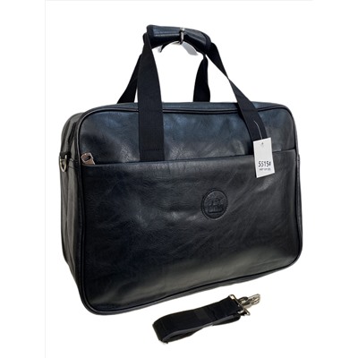 Дорожная сумка из искусственной кожи, цвет черный