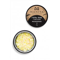 Manita Professional Гель-лак для ногтей с блёстками / Masquerade №05, 5 г KRISTALLER, 1230001