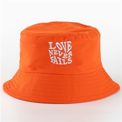 Панама Love, оранжевая, р-р 56