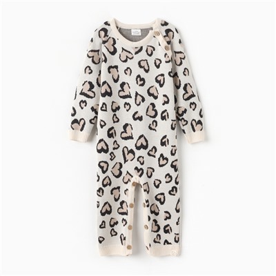 Комбинезон вязаный для девочки «Крошка Я» Leo Love, рост 68-74 см