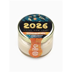 Мёд кремовый «С новым 2026 годом», с кедровым орехом, 30 г