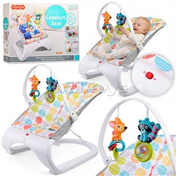 Шезлонг детский "Счастливое детство" в коробке