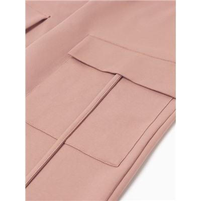 Брюки женские карго MINAKU: Casual Collection, бежевые, размер 48