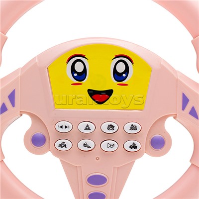 Руль "Смайл" музыкальный, в пакете