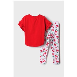 Комплект трикотажный для девочек: туника, брюки (легинсы) PLAYTODAY, 1242823