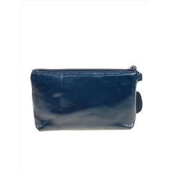 Женский кошелёк  из натуральной кожи, цвет черный