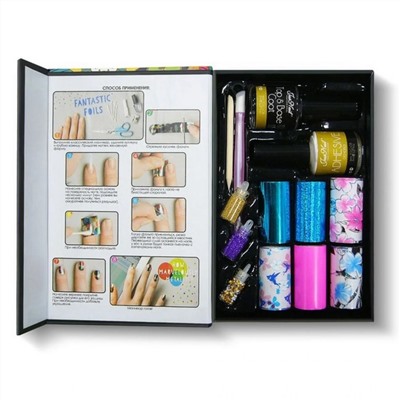 JessNail Фольга переводная для дизайна ногтей №010 18553