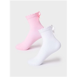 Носки трикотажные для девочек, 2 пары в комплекте