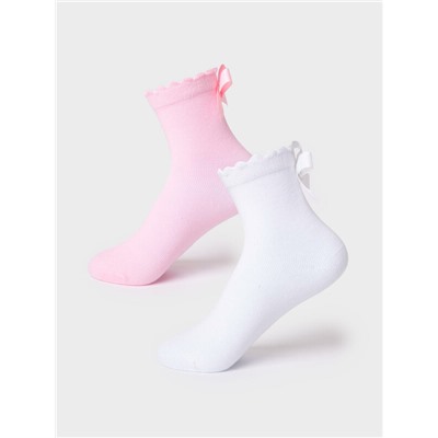 Носки трикотажные для девочек, 2 пары в комплекте