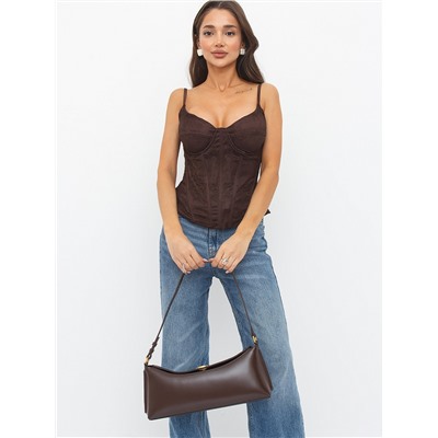 Сумка 6047L coffee  Polina&Eiterou