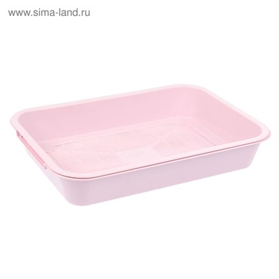 Туалет средний с сеткой 36×26×6.5 см, розовый