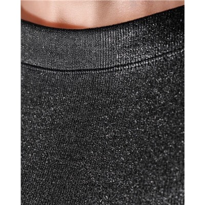 Футболка облегающая из хлопка в рубчик с вырезом лодочка с матовым покрытием металлик