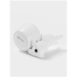 Конфетница Доляна «Зайка», 500 мл, 18.5×13.3×16.5 см, доломит, белая