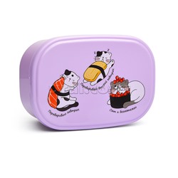 Ланчбокс "Котосуши" 140x96x56 мм, 450 мл, для школьных завтраков, перекусов