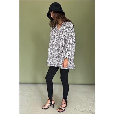 Блузка  NATURE099/01/Белый, розовый