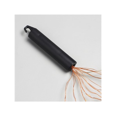 Гирлянда «Конский хвост» 10 нитей по 2 м, IP20, медная нить, 200 LED, свечение тёплое белое, 12 В