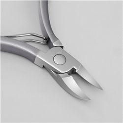 Кусачки педикюрные, эргономичная ручка, изогнутое лезвие, 12 см, длина лезвия-17 мм