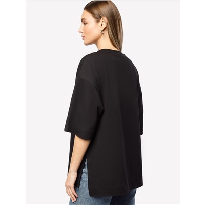 Футболка свободного кроя с авторским принтом