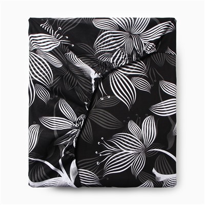 Простыня на резинке 1.5-спальная «Этель. Сумерки», 160×200+25 см, бязь