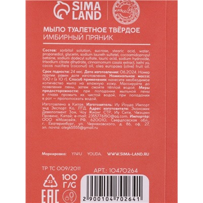 Новогодний подарочный набор косметики «Зимнее чудо»: мыло для рук кусковое 100 г и мочалка для тела, URAL LAB