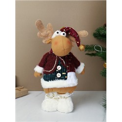 Новогоднее украшение Олень на телескопических ножках 35/60 см / SH056-3 /уп 72/