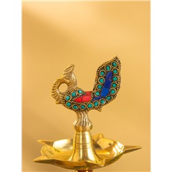 Подставка под благовония «Павлин», 11×11×29.5 см, латунь