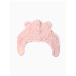 Шапка ушанка детская «Крошка Я», размер 48-50, пудровая