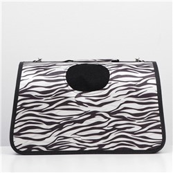 Сумка-переноска для животных «Белый тигр», размер М, 45×21×27 см