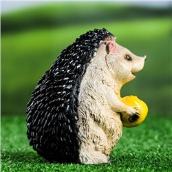 Садовая фигура из гипса «Ёжик с яблоком», 15 см