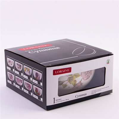 60251 Супница 580мл Розовый сад доломит LR (х36)