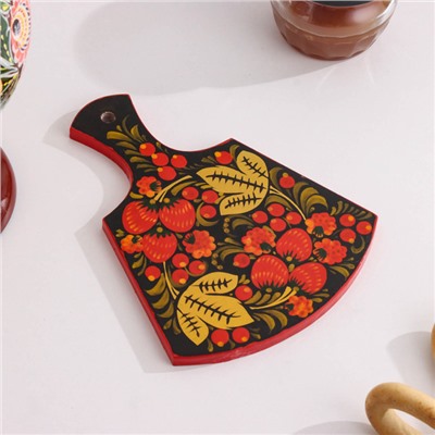 Доска разделочная дерево «Лимонница», хохлома