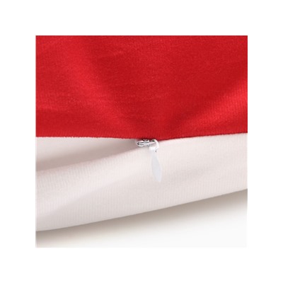 Наволочка декоративная новогодняя «Этель. Зайчик» 40×40 см, велюр