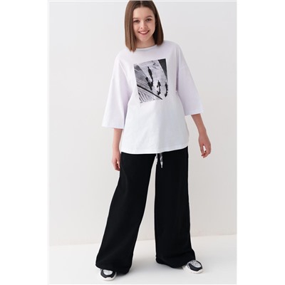 Фуфайка трикотажная для девочек (футболка с длинными рукавами) PLAYTODAY, 1240274