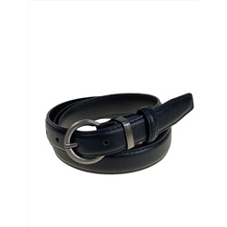 Ремень женский из искусственной кожи, цвет черный