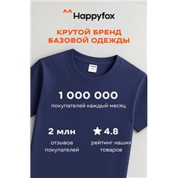 Детская однотонная футболка Happyfox