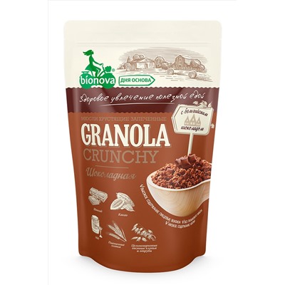 Мюсли запеченные Bionova шоколадные 400г ЭКОПРОДУКТЫ, 1185064
