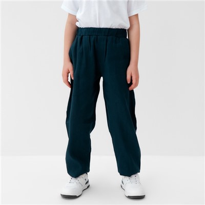 Брюки для мальчика KAFTAN Linen, размер 30 (98-104 см), тёмно-синие