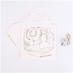 Набор для творчества «Создай ночник. Страна чудес», с рамкой, сборный, многослойный, 6+