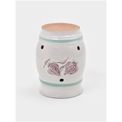 Банка для хранения лука Кунгурская керамика «Глазурь», 2 л, с отверстиями для вентиляции, белая