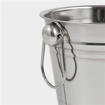 Ведро для льда, 2.5 л, 17×15.5 см, нержавеющая сталь