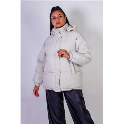 Куртка на меху с капюшоном Евро-зима арт.506 (Бежевый)