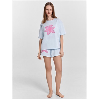 КОМПЛЕКТ ЖЕНСКИЙ (ДЖЕМПЕР, ШОРТЫ) 592591