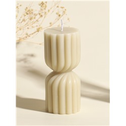 Свеча декоративная «Афина», сливочная, 6×6×14 см