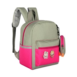 Рюкзак CANGO Can-006 серо-малиновый
