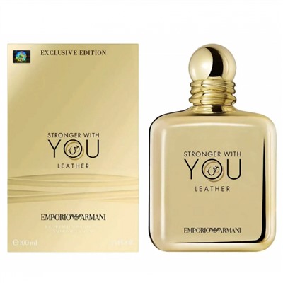 Парфюмерная вода Giorgio Armani Stronger With You Leather мужская (Euro A-Plus качество люкс)